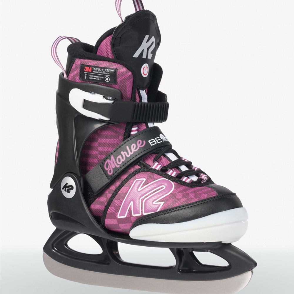 NEW! K2 Ice Marlee BEAM (Junior) – Adjustable LED Skates - J8-12